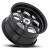 Set 4 17" Vision 561 Sport Mag Gloss Black with Milled Windows 17x4.5 Wheels 5x4.5 (5x114.3) -24mm Rims