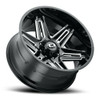 20" Vision 363 Razor Gloss Black Milled Spoke Wheel 20x12 5x5.5 Lifted Rim -51mm