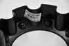 Moto Metal Satin Black Wheel Center Cap Hub Cap CAPOE8SB1 6.625" Moto Metal Open End 8 Lug Screw on