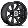14" Vision ATV 393 Lockout Matte Black Wheel 14x8 4x156 Rim -10.2mm