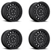 Set 4 Fuel D633 Zephyr 17x8.5 5x4.25 Matte Black Wheels 17" 25mm Rims