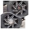4 Chrome Center Caps Kit M14x1.5 Lugs fits Any Wheel 5x110 5x112 5x4.5 5x120 5x5