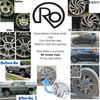 4 Chrome Center Caps Kit M14x1.5 Lugs fits Any Wheel 5x110 5x112 5x4.5 5x120 5x5