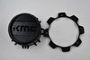 KMC Matte Black Wheel Center Cap Hub Cap T164H171-8-H65-S1 6.75" KMC