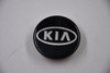KIA Gloss Black w/ Chrome Logo Wheel Center Cap Hub Cap 52960 2F000/100(BLK) 2.375" KIA OEM Snap in