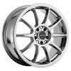 15" Vision Street 425 Bane Chrome Wheel 15x6.5 4x100 Street Rim 38mm