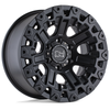 Set 4 Black Rhino Ozark 17x9.5 6x5.5 Matte Black Wheels 17" -18mm Rims