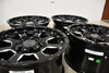Set 4 Black Rhino Sierra 18x9 8x6.5 Black W/ Milled Spokes Wheels 18" -12mm