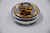 AfterMarket Chrome w/ Gold, Black Logo Wheel Center Cap Hub Cap 11299(AM) 2.5" AfterMarket Snap in Fits Cadillac