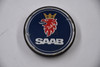 SAAB Black Edge, Blue,Chrome, Gold, Red Logo Wheel Center Cap Hub Cap 5236294 2.5" SAAB Snap in