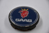 SAAB Black Edge, Blue,Chrome, Gold, Red Logo Wheel Center Cap Hub Cap 5236294 2.5" SAAB Snap in
