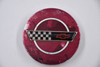 Chevrolet Burgandy w/ Chrome, Black, Red Logo Wheel Center Cap Hub Cap 10137865 3" 1993-96 Corvette