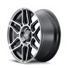 20" Ion 146 20x9 Matte Black W Machined Dart Tint 6x5.5 Wheel 0mm Rim