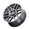 17" Ion 146 17x9 Matte Black W Machined Dart Tint 8x170 Wheel 0mm Rim