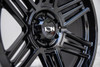 20" Ion 147 20x9 Gloss Black 8x6.5 Wheel 18mm For Chevy GMC Ram Truck Rim