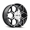 20" Mazzi Libra 20x8.5 Gloss Black Machined 5x110 5x115 Wheel 35mm Car Suv Rim