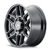 20" Ion 146 20x9 Matte Black W Machined Dart Tint 5x5  Wheel 0mm Rim
