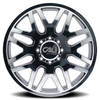 24" Cali Off-Road Invader Dually 24x8.25 Chrome 8x200 Wheel 115mm Rim