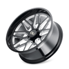 22" Cali Off-Road Invader 22x12 Gloss Black Milled Spokes 6x5.5 Wheel -51mm Rim