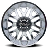 22" Cali Off-Road Invader Dually 22x8.25 Chrome 8x6.5 Wheel -192mm Rear Rim