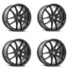 Set 4 20" Touren Tr94 20x9 Gloss Black 5x120 Wheels 35mm Rims