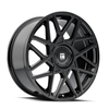 Set 4 17" Touren Tr66 17x8 Gloss Black 5x4.25 5x4.5 Wheels 35mm Rims