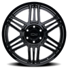 Set 4 20" Ion 147 20x9 Gloss Black 5x150 Wheels 18mm For Toyota Truck Suv Rims