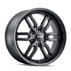 Set 4 22" Ridler 609 22x9.5 Matte Black 6x5.5 Wheels 30mm Rims For Chevy GMC Ram