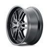 Set 4 22" Ridler 609 22x9.5 Matte Black 6x5.5 Wheels 30mm Rims For Chevy GMC Ram