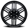 Set 4 20" Ion 147 20x9 Gloss Black 6x5.5 Wheels 18mm For Chevy GMC Cadillac Rims