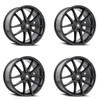 Set 4 18" Touren TR94 18x8 Gloss Black 5x112 Wheels 35mm Rims