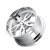 Set 4 20" Ridler 608 20x8.5 Chrome 5x5 Wheels 0mm Rims For Jeep Chevy GMC