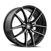 Set 4 18" Touren TR94 18x8 Brushed w/ Dark Graphite Window 5x112 Wheels 35mm