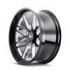 Set 4 26" Cali Off-Road Invader 26x14 Gloss Black Milled Spokes 6x135 Rims -76mm
