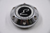 Etoria Chrome w/ Black & Chrome Logo Wheel Center Cap Hub Cap CAP-A89 2.875" Etoria