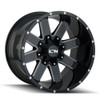 Set 4 18" Ion 141 18x9 Gloss Black Milled 6x135 6x5.5 Wheels 18mm Rims