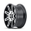 17" Ion 142 17x9 Black Machined 8x170 Wheel -12mm Rim