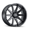 Set 4 20" Ion 143 20x10 Matte Black 8x170 Wheels -19mm Rims