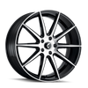 Set 4 17" Kraze Cosmos 17x8 Black Machined 5x4.25 Wheels 38mm Rims