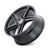 17" Kraze Milano 17x8 Satin Black 5x4.5 Wheel 38mm For Jeep Ford Rim