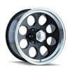 16" Ion 171 16x10 Black Machined 6x5.5 Wheel -38mm Rim