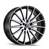 18" Kraze Stunna 18x8 Black Machined 5x120 Wheel 40mm Performance Rim