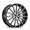 22" Kraze Stunna 22x8.5 Black Machined 5x112 Wheel 38mm Performance Rim