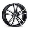 Set 4 20" Kraze Lusso 20x8.5 Black Machined 5x115 Wheels 38mm Performance Rims