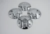 Universal chrome wheel center cap kit for 6 lug trucks using 12x1.25 lug nuts with secure lug-mounted installation and aftermarket wheel compatibility.