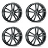 Set 4 20" Kraze Lusso 20x8.5 Gloss Black 5x4.5 Wheels 38mm For Jeep Ford Rims