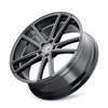 Set 4 22" Kraze Lusso 22x8.5 Gloss Black 5x4.5 Wheels 38mm For Ford Jeep Rims