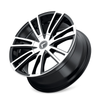 Set 4 18" Kraze Spectra 18x8 Black Machined 5x4.25 5x4.5 Wheels 40mm Rims