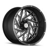 22" American Truxx Forged Aries 22x12 Black Milled 8x6.5 Wheel -44mm Lifted Rim