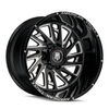 24" American Truxx Blade 24x14 Black Milled 5x5 Wheel -76mm Lifted For Jeep Rim